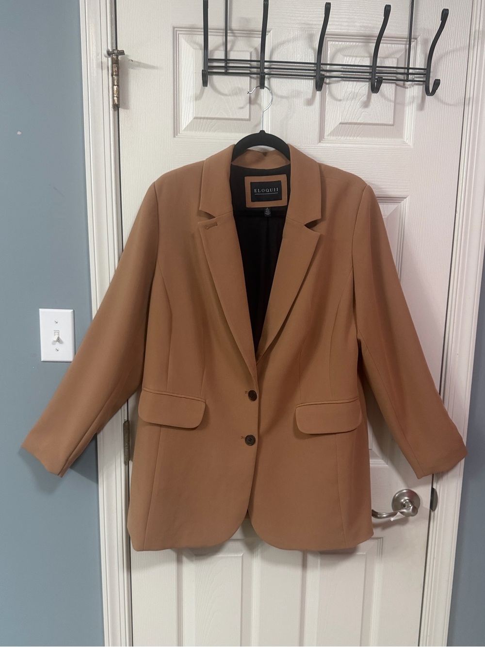 Eloquii Camel-Tone Tailored Blazer
